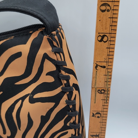 Liz Claiborne Shoulder Bag Animal Print Small Tan - Picture 3 of 9